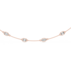 Elegant Gold Bezel-Set Lab Grown Diamond Necklace