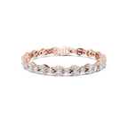 Pear-Cut Lab Grown Diamond Tennis Bracelet