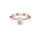 Oval-Cut Solitaire Lab Grown Diamond Ring