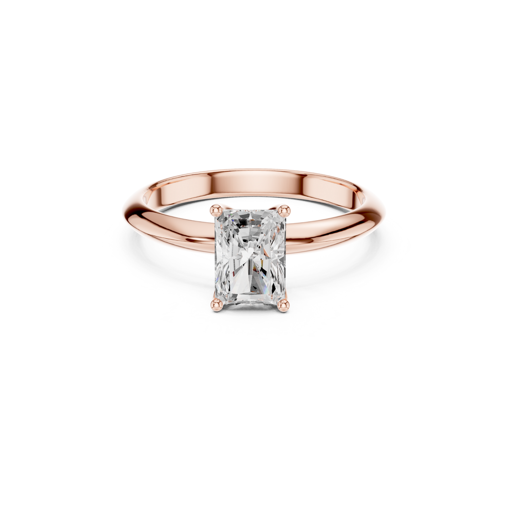 Radiant-Cut Solitaire Lab Grown Diamond Ring