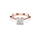 Princess-Cut Solitaire Lab Grown Diamond Ring