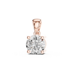 Solitaire Round Lab Grown Diamond Pendant