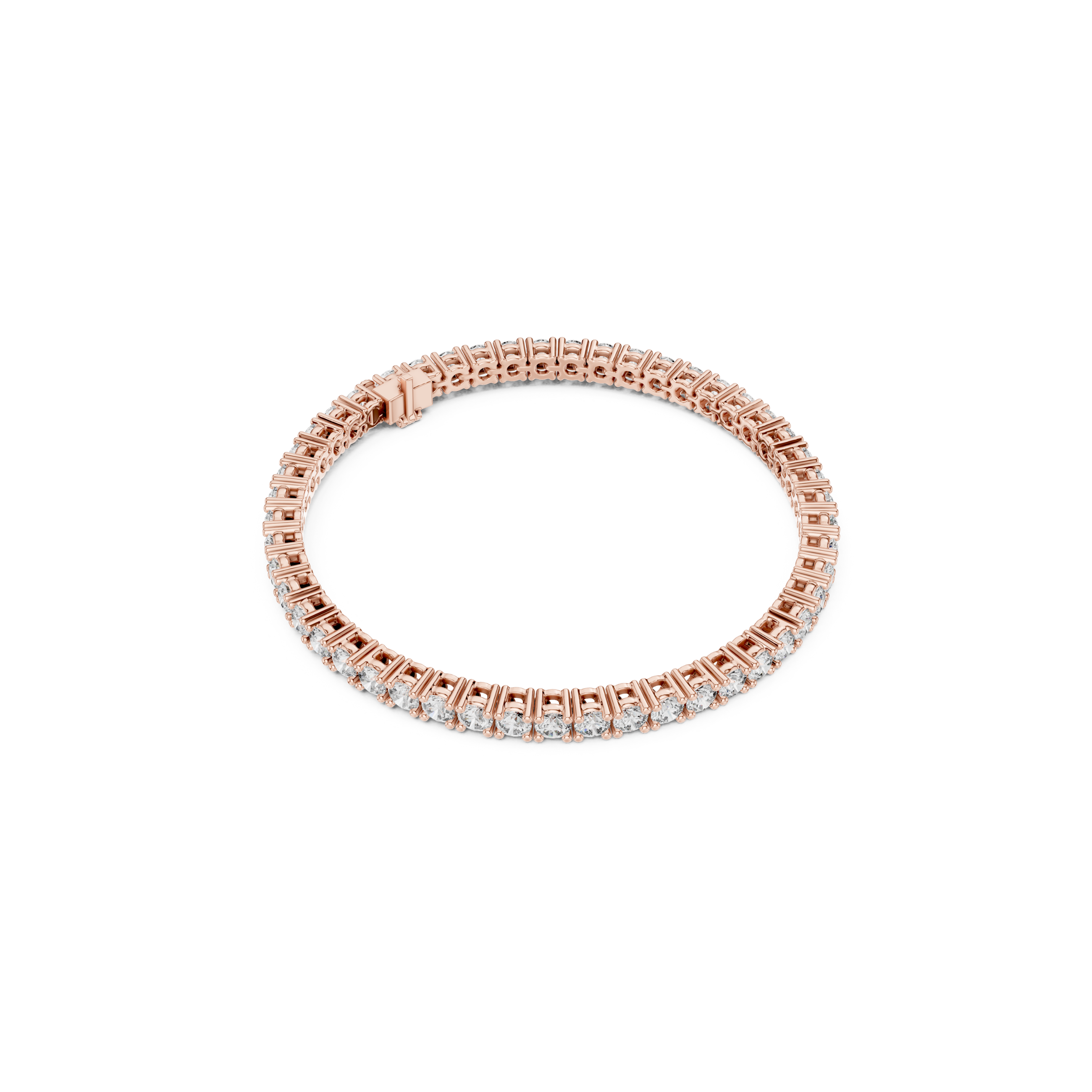 Brilliant Round Lab Grown Diamond Tennis Bracelet