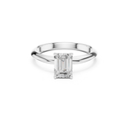 Emerald Cut Solitaire Lab Grown Diamond Ring