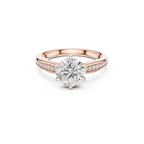 Charming Round Solitaire Diamond Engagement Ring
