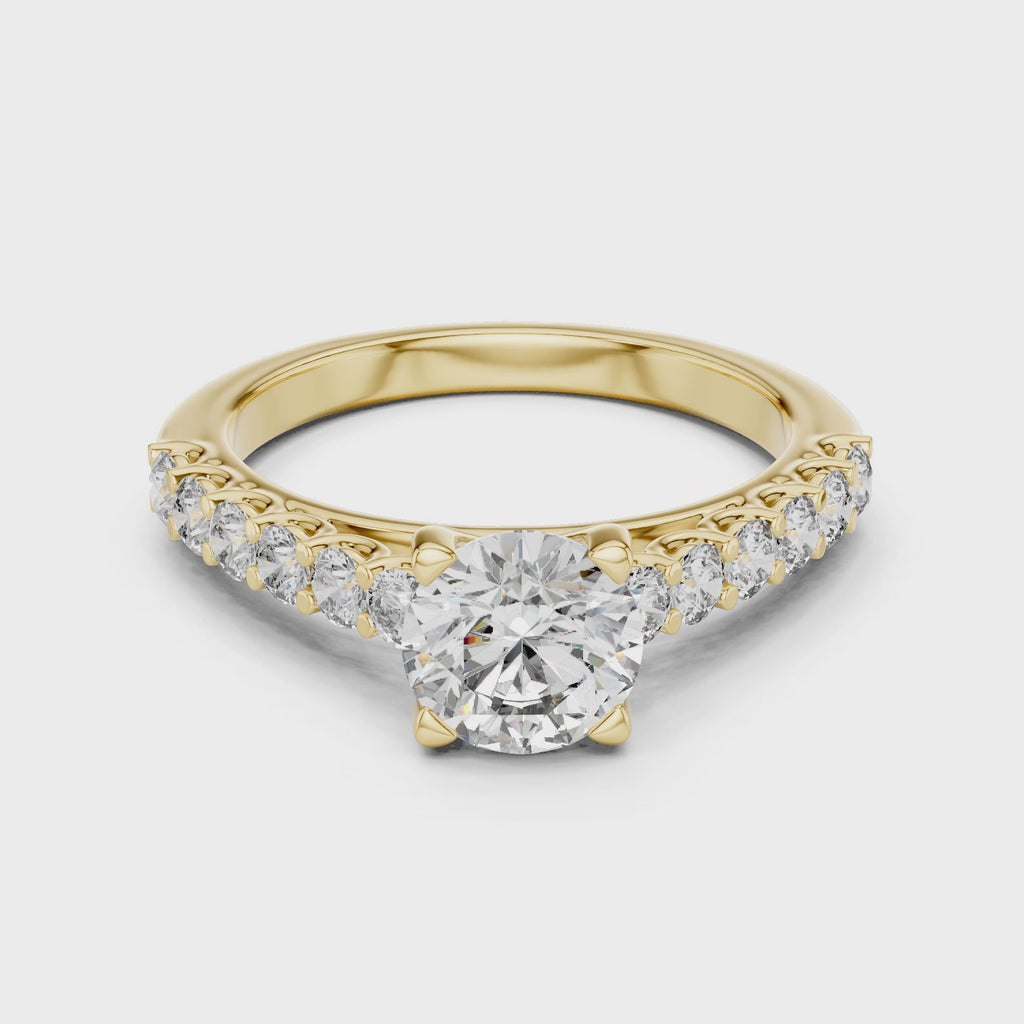 Vintage Classic Diamond Engagement Ring