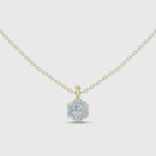 Round Cut Solitaire Lab Grown Diamond Pendant