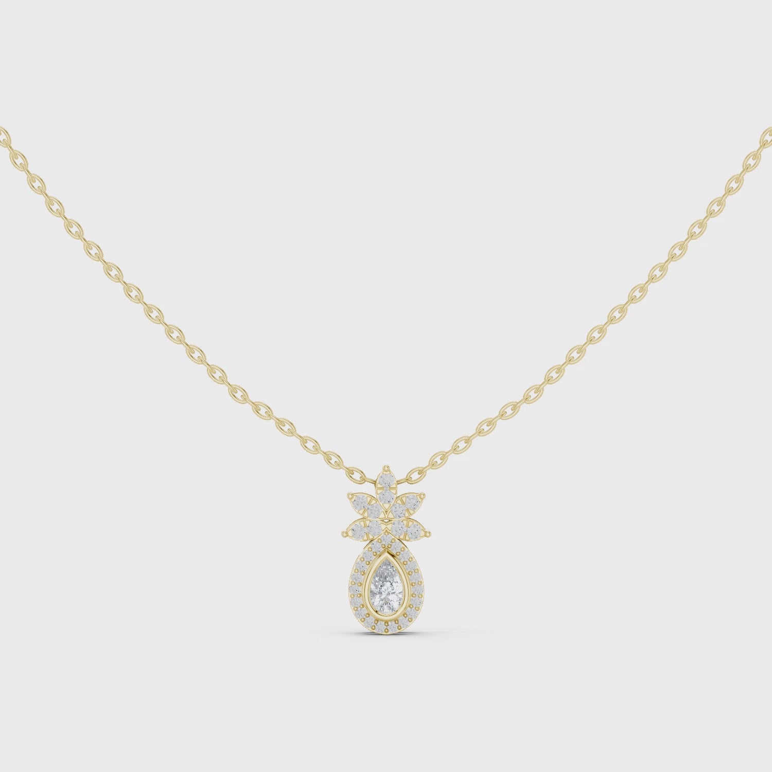 Tropical Lab Grown Diamond Pendant