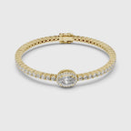 Oval Lab Grown Diamond Tennis Bracelet