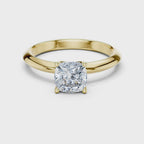 Cushion-Cut Solitaire Lab Grown Diamond Ring