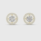 Elegant Halo Lab Grown Diamond Earring
