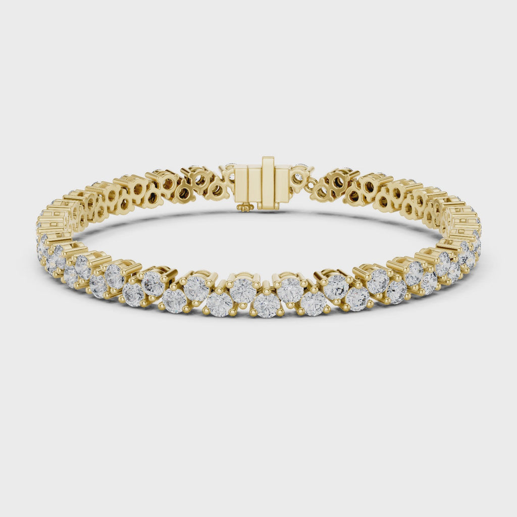 Prong-Set Brilliant Lab Grown DiamondTennis Bracelet