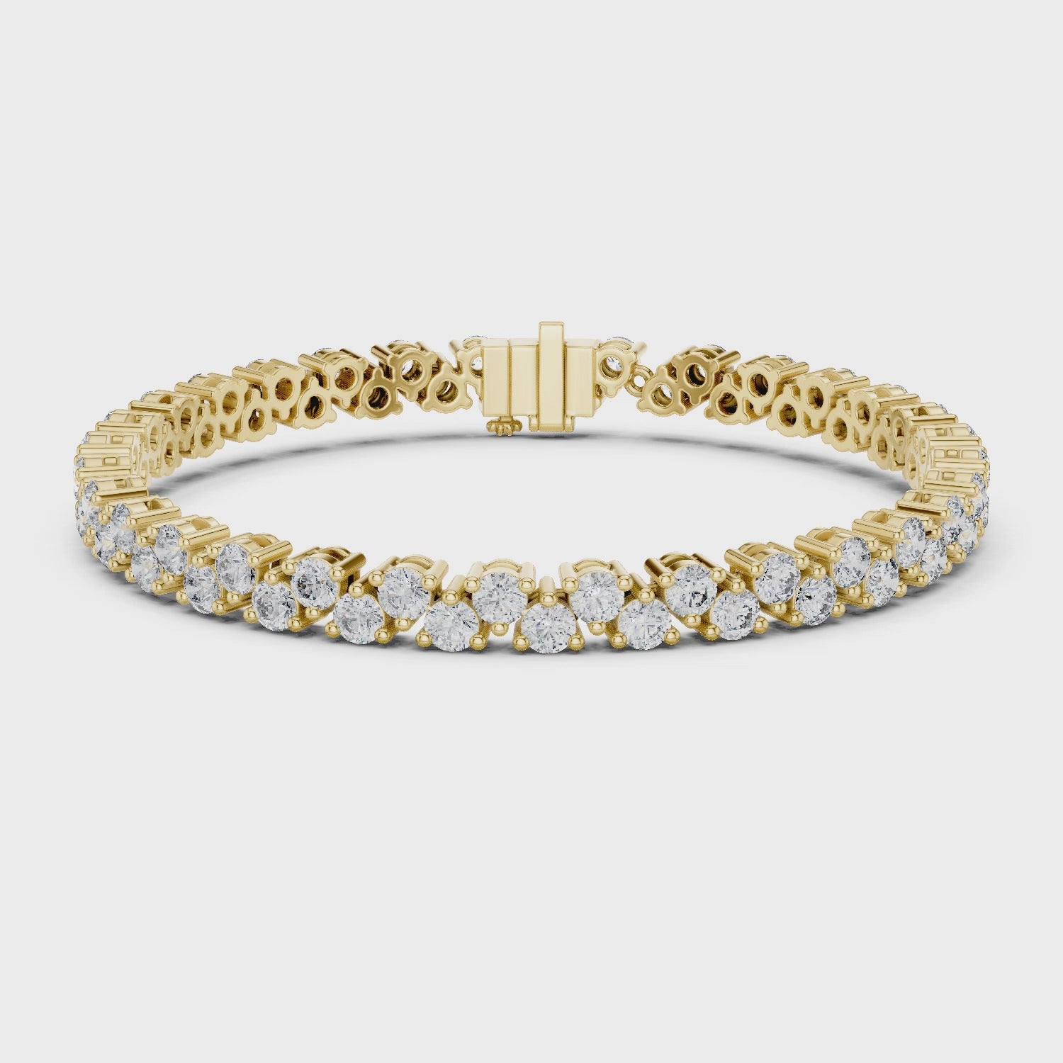 Prong-Set Brilliant Lab Grown DiamondTennis Bracelet