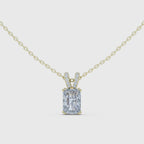 Radiant Cut Solitaire Lab Grown Diamond Pendant