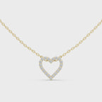Delicate Heart Lab Grown Diamond Pendent