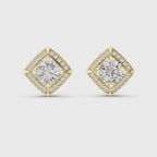 Cushion Halo Lab Grown Diamond Stud