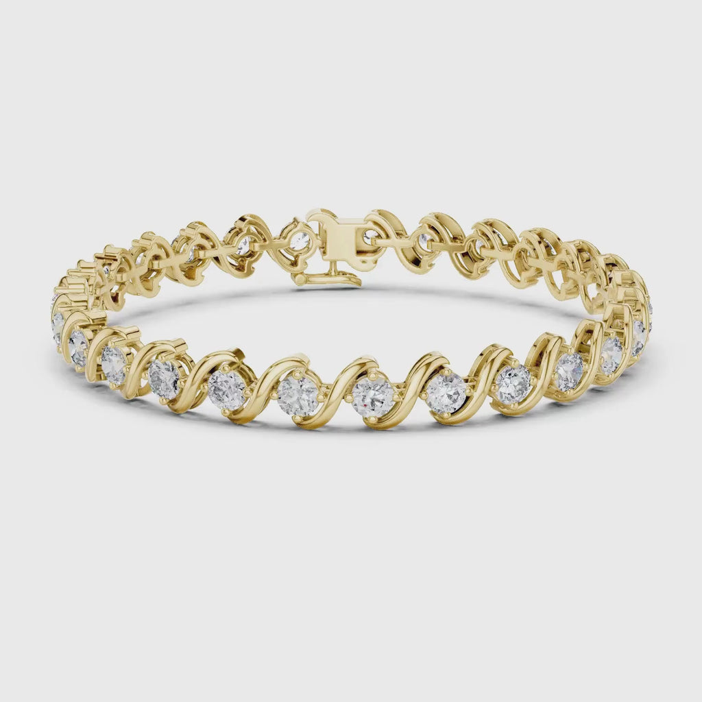 S-Link Lab Grown Diamond Tennis Bracelet