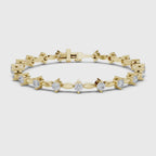 Delicate Round Lab Grown Diamond Tennis Bracelet