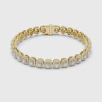 Radiant Cut Lab Grown Diamond Tennis Bracelet