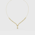 Elegant Lab Grown Diamond Drop Necklace