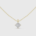 Princess Solitaire Lab Grown Diamond Pendant