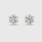 Classic Solitaire Lab Grown Diamond Stud