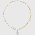 Intricate Vine Design Lab Grown Diamond Necklace