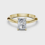 Radiant-Cut Solitaire Lab Grown Diamond Ring