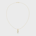 Curved Lab Grown Diamond Pandent