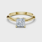 Princess-Cut Solitaire Lab Grown Diamond Ring