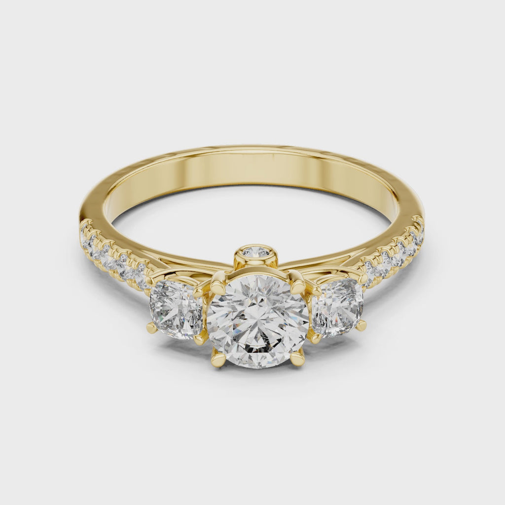 Triad Charming Lab Grown Diamond Ring