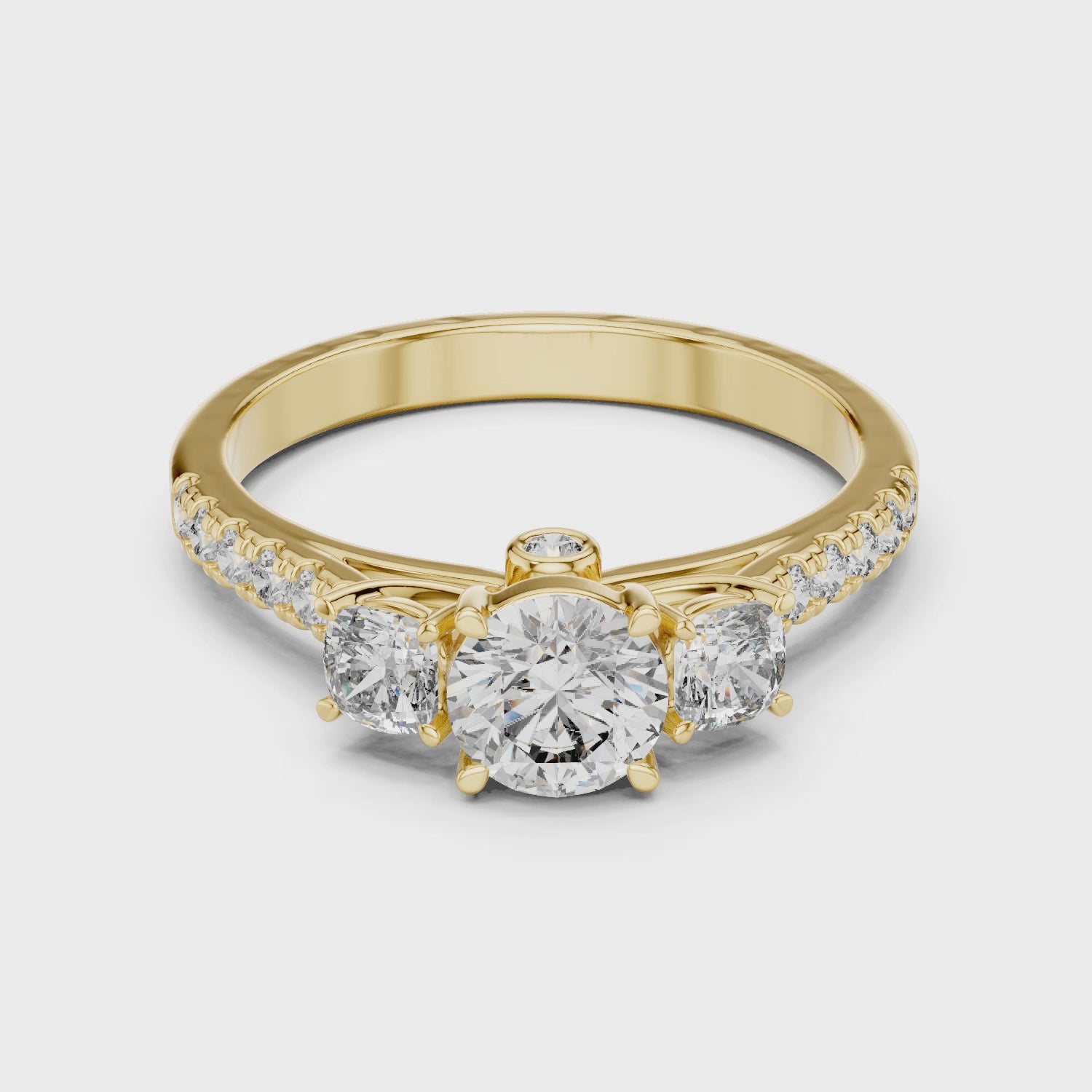 Triad Charming Lab Grown Diamond Ring