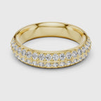Dual Row Diamond Eternity Band