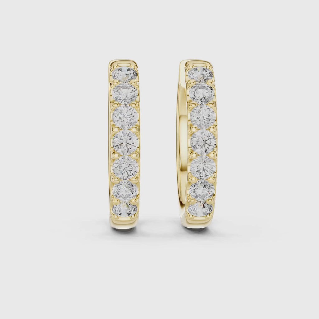 Classic Lab Grown Diamond Huggie Hoop Earring