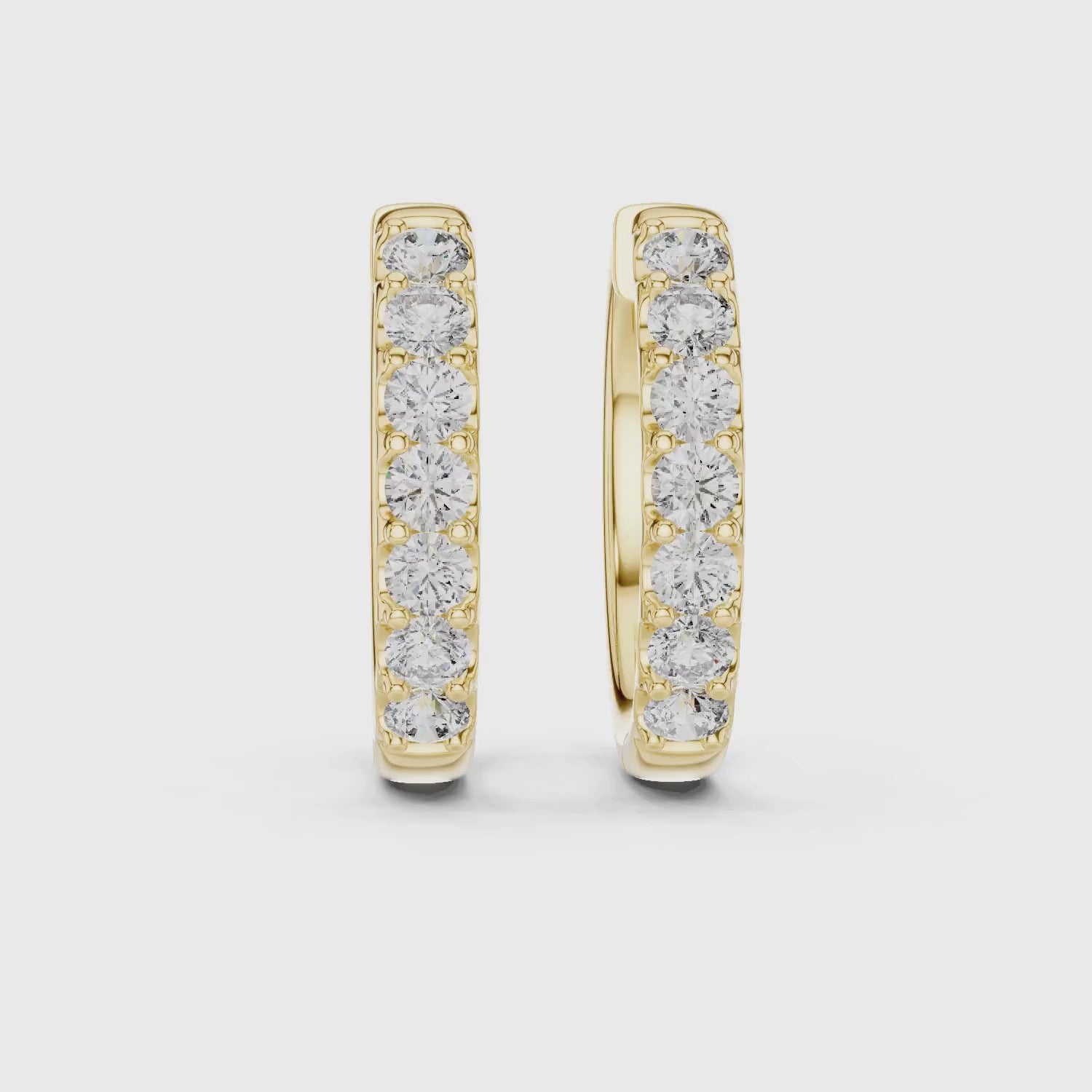 Classic Lab Grown Diamond Huggie Hoop Earring
