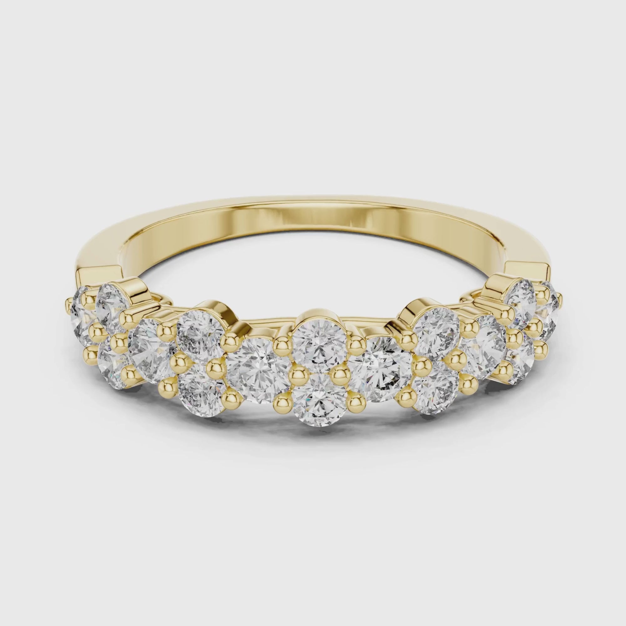 Double Row Lab Grown Diamond Band