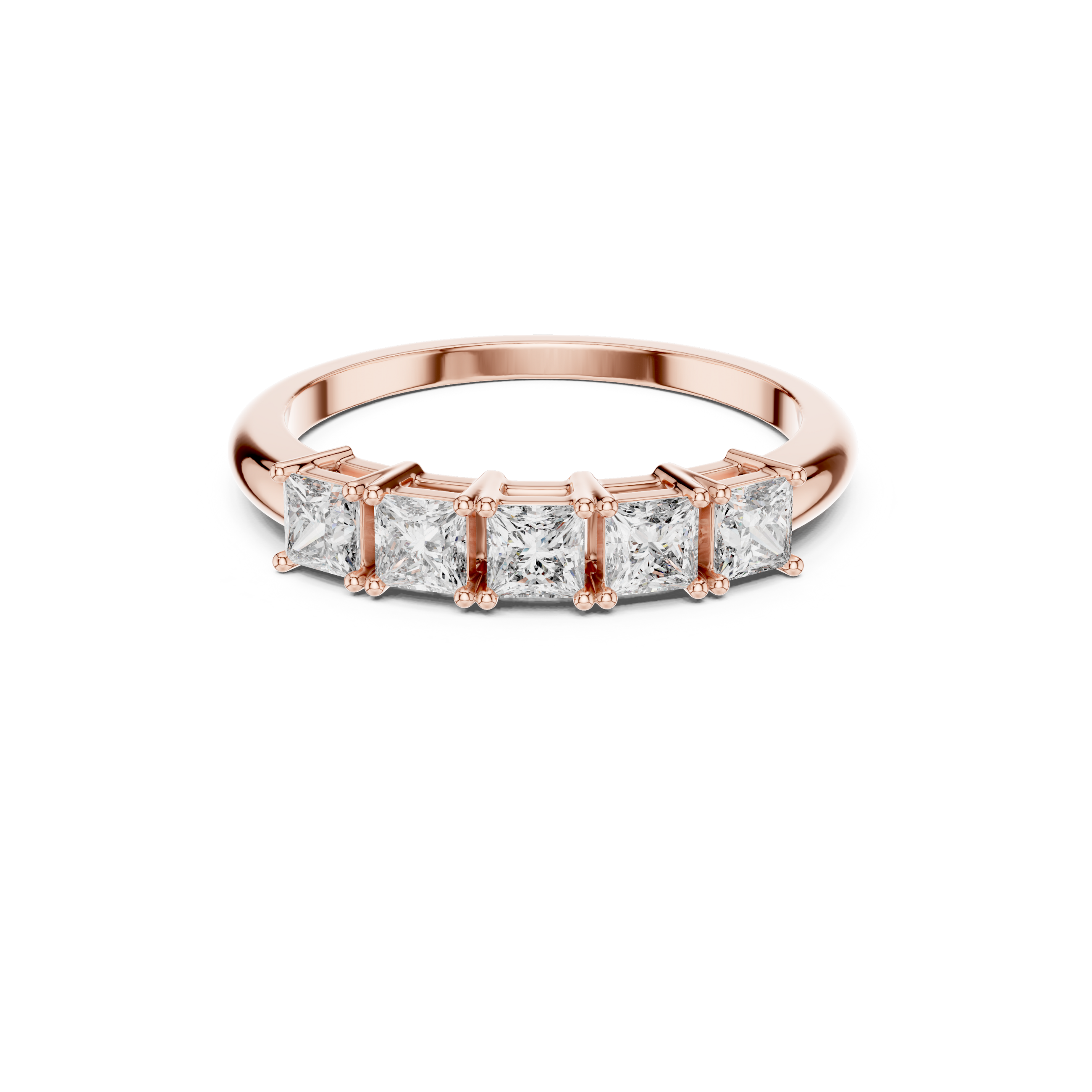 Princess Cut Lab Grown Diamond Band