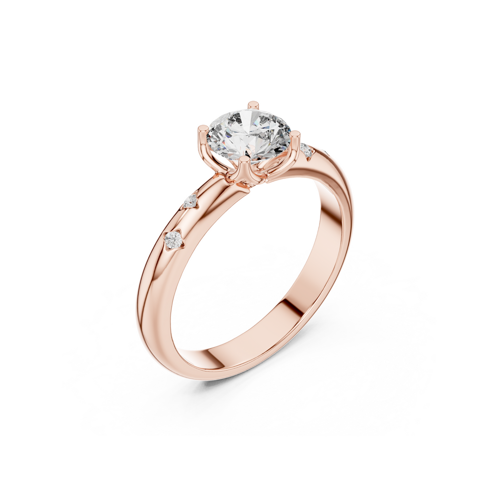 Solitaire Accent Lab Grown Diamond Ring