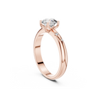 Solitaire Accent Lab Grown Diamond Ring