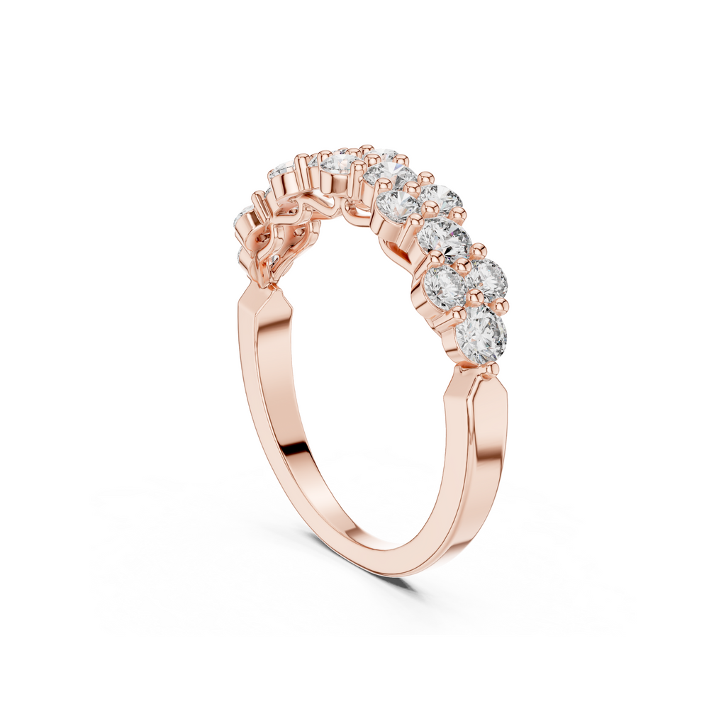 Double Row Lab Grown Diamond Band