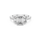 Emerald Cut Lab Grown Diamond Ring