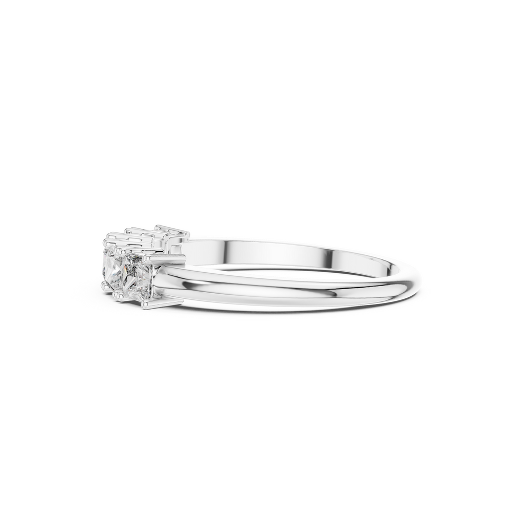 Princess Cut Lab Grown Diamond Band