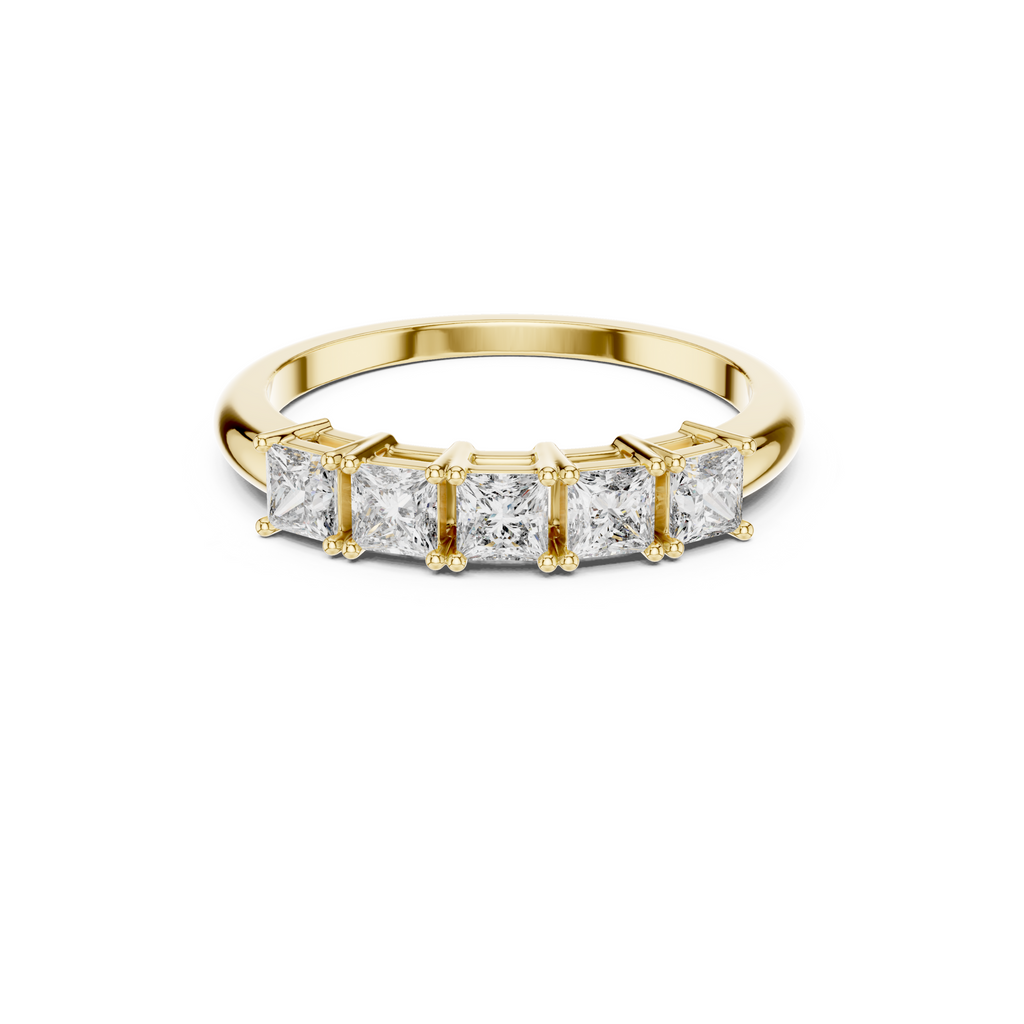 Princess Cut Lab Grown Diamond Band