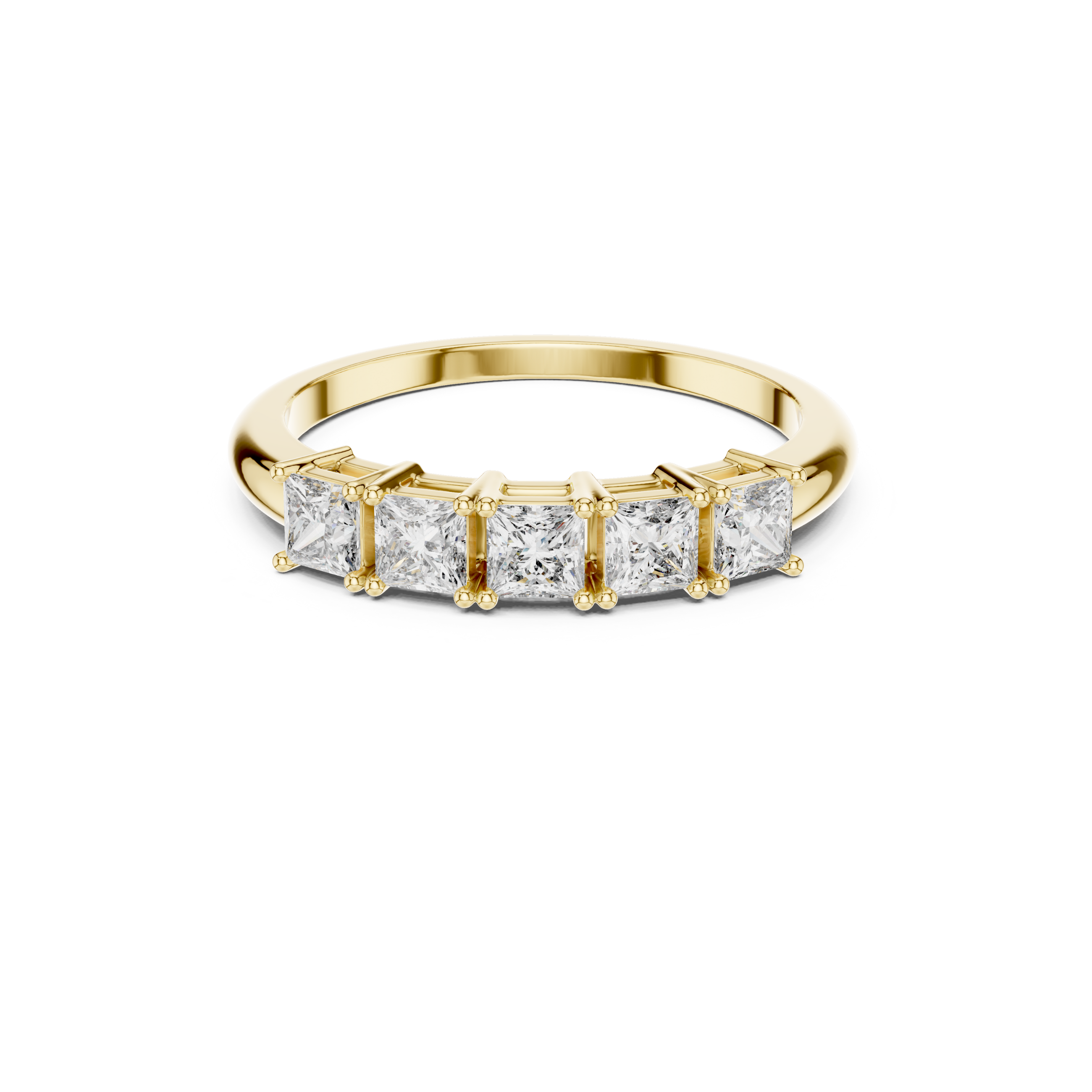 Princess Cut Lab Grown Diamond Band