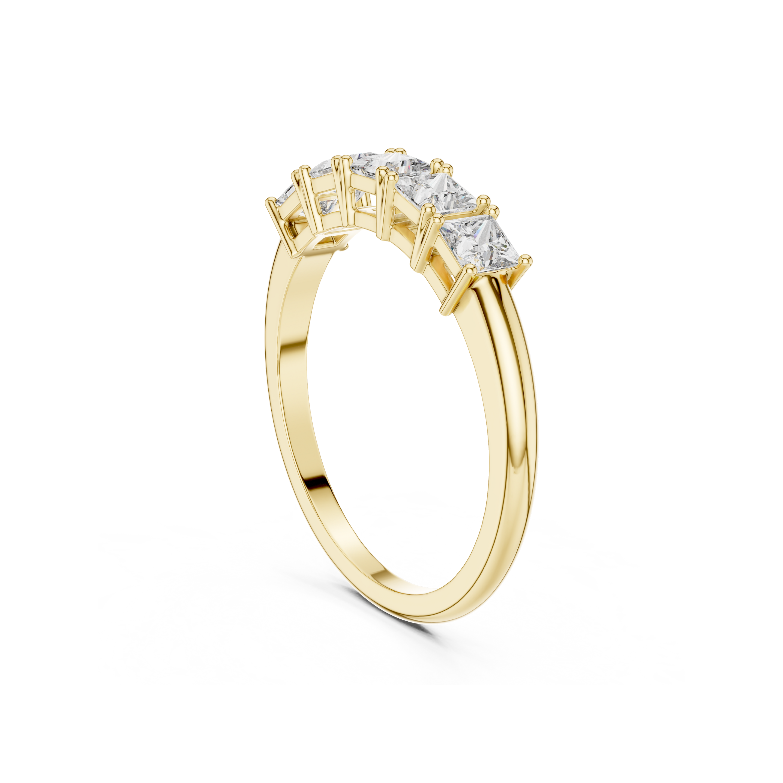 Princess Cut Lab Grown Diamond Band