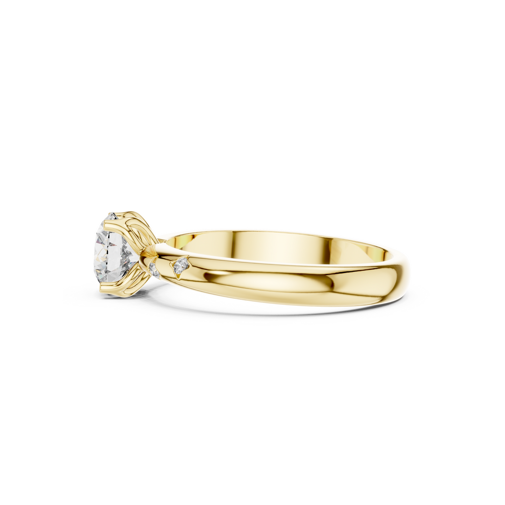 Solitaire Accent Lab Grown Diamond Ring
