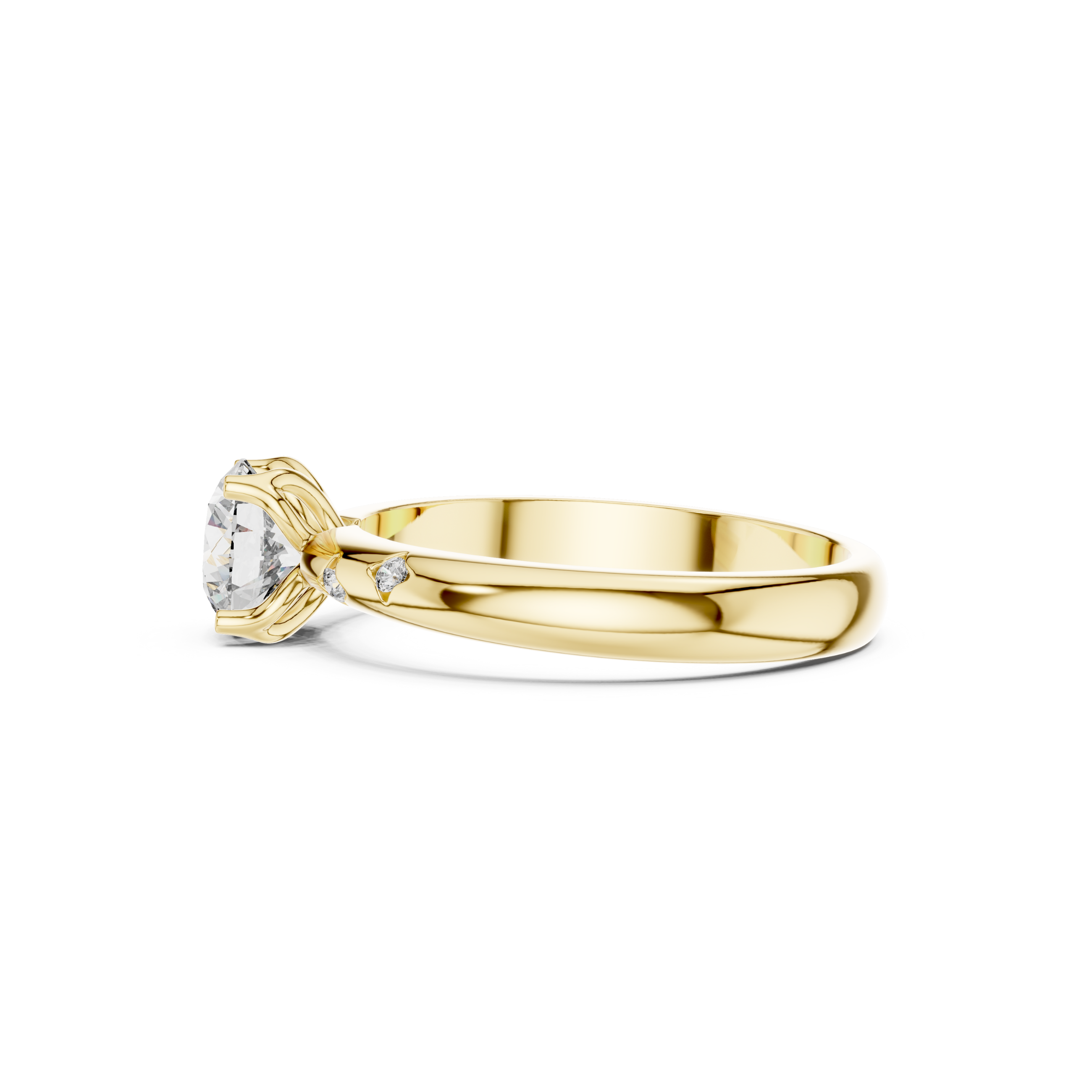 Solitaire Accent Lab Grown Diamond Ring